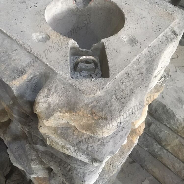 Полиуретановая форма для блоков составного столба