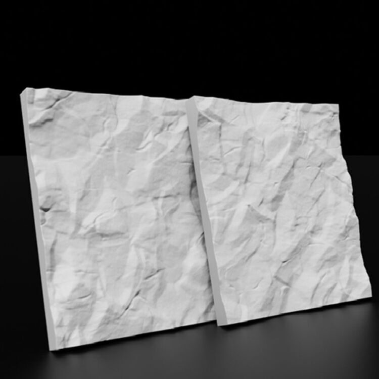 Гипсовые 3D панели Скала - Утёс 500 х 500